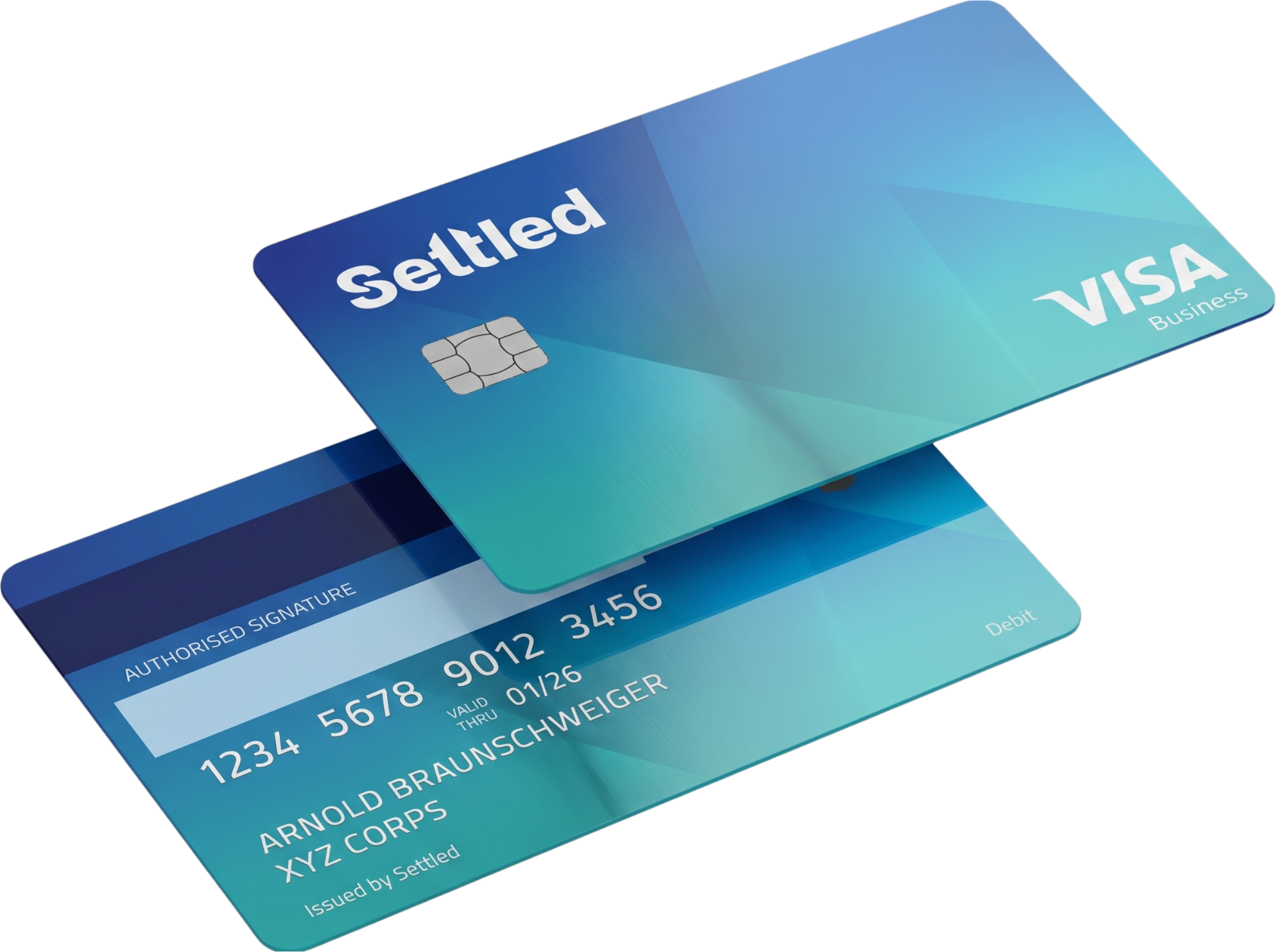 Settled Visa Business cards